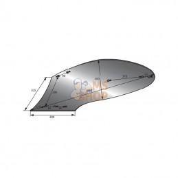 011574; GOIZIN; Versoir cyl. 15" BORE Goizin; pièce detachée