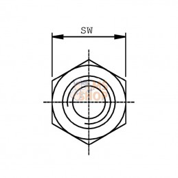 VNM1812; BURNETT & HILLMAN; Adaptateur droit male metrique M18 X M12; pièce detachée