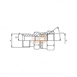 VNMJW2214; BURNETT & HILLMAN; Adaptateur M22 x 7/8 UNF; pièce detachée