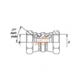 FFJ0809; BURNETT & HILLMAN; Connecteur réd. 1/2 x 9/16 JIC; pièce detachée