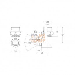 MMI900812K; BURNETT & HILLMAN; Adaptateur M/M 1/2x3/4 BSP; pièce detachée