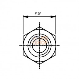 DNM10; BURNETT & HILLMAN; Adaptateur double M-M M10x1,5; pièce detachée