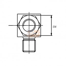 MCMC9012K; BURNETT & HILLMAN; Coude mâle MC 3/4 - MC 3/4; pièce detachée