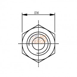 DNN12; BURNETT & HILLMAN; Adaptateur droit male NPT 3/4; pièce detachée