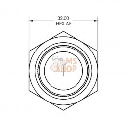 VNBM1227; BURNETT & HILLMAN; Adaptateur M/M 3/4 BSP X M27; pièce detachée