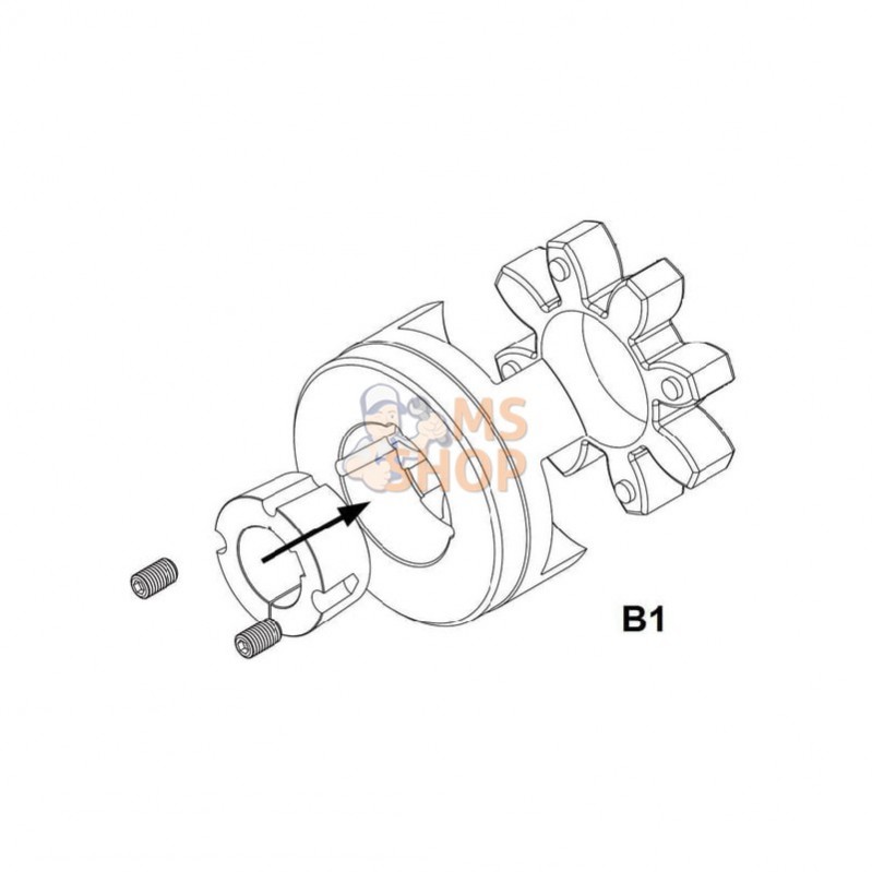 GRMB6575B2; SIT; Moyeu GG 65, TL 2012 B2; pièce detachée