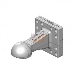 00665903A02; SCHARMÜLLER; Towing eye ball K80® 160x160 6t ISO 24347; pièce detachée