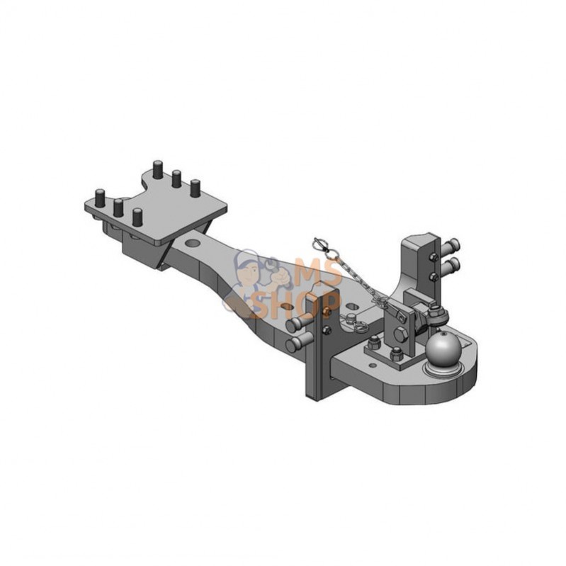 009603880SETA17; SCHARMÜLLER; Heavy Duty Drawbar K80® JD 6230R, 6250R SET; pièce detachée