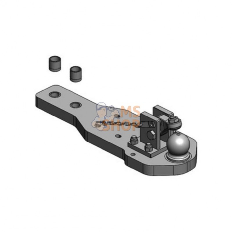 009605932A02; SCHARMÜLLER; Heavy Duty Drawbar K80® NH-T6000 Delta, Plus / Steyr Profi / Case MXU; pièce detachée