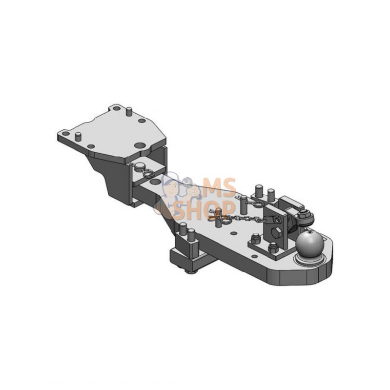 009605210SETA02; SCHARMÜLLER; Heavy Duty Drawbar K80® Steyr Terrus / Case Optum / NH-T7 HD SET; pièce detachée