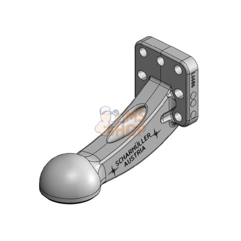 006529600A02; SCHARMÜLLER; Towing Eye K80® 110x100 M20 versetzt ISO 24347; pièce detachée