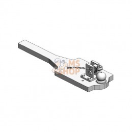 009600130A01; SCHARMÜLLER; Heavy Duty Drawbar K80® mit Kontur 296x1100x45; pièce detachée