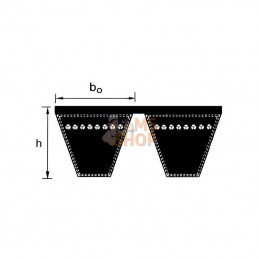 KB5SPB2240; OPTIBELT; Courroie KB5SPB2240 Optibelt; pièce detachée