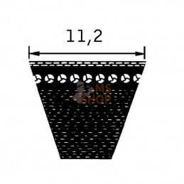 AVX112820; OPTIBELT; Courroie trapézoïdale 11,2 x 820 mm; pièce detachée