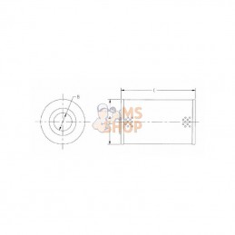 P550576; DONALDSON; Cartouche filtre hydraulique; pièce detachée