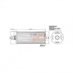 P550451; DONALDSON; Cartouche filtre à huile; pièce detachée