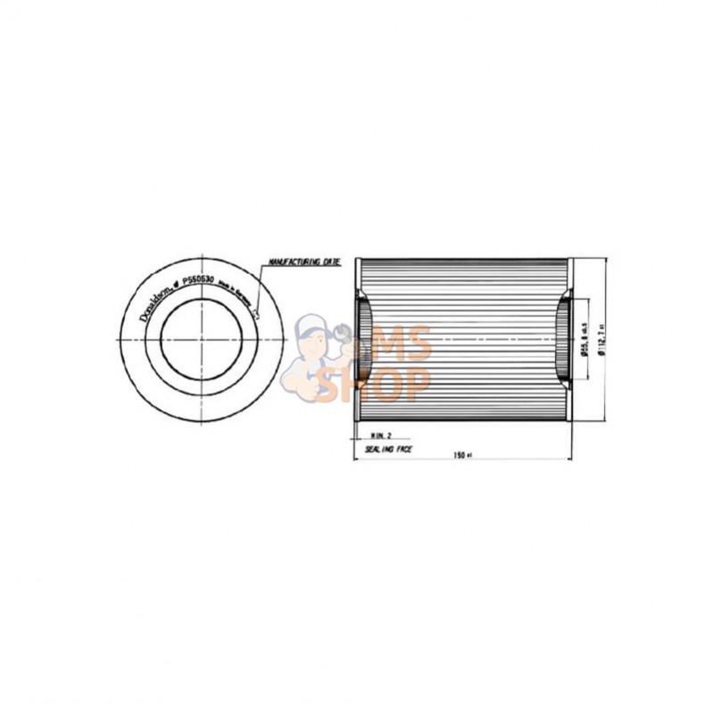 P550630; DONALDSON; Cartouche filtre à huile; pièce detachée