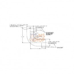 P207339; DONALDSON; Coude 90° 5" (127mm); pièce detachée