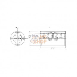 P556064; DONALDSON; Cartouche filtre hydraulique; pièce detachée