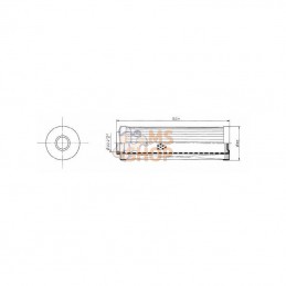 P173192; DONALDSON; Cartouche filtre hydraulique; pièce detachée