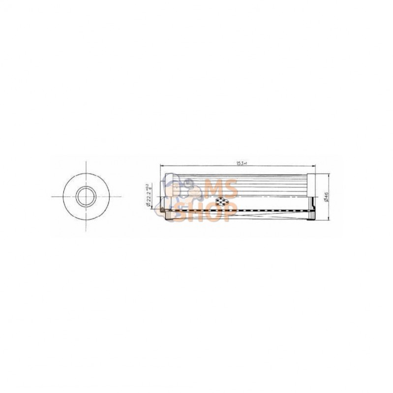 P173192; DONALDSON; Cartouche filtre hydraulique; pièce detachée