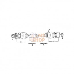 180036234; COMER; Coiffe de protection T50-60; pièce detachée