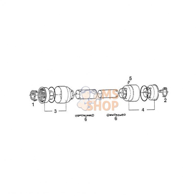 180036234; COMER; Coiffe de protection T50-60; pièce detachée