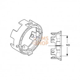 180011342; COMER; Bague de glissement ext. T10; pièce detachée