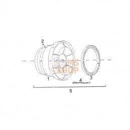 180026439; COMER; Set de coiffe CvJ T40-60; pièce detachée