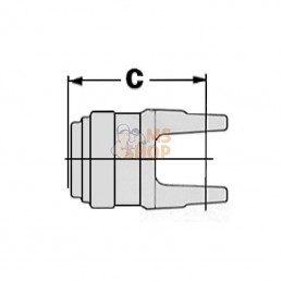 145285014; COMER; Roue libre 1 3/4 Z6 cann. T80; pièce detachée