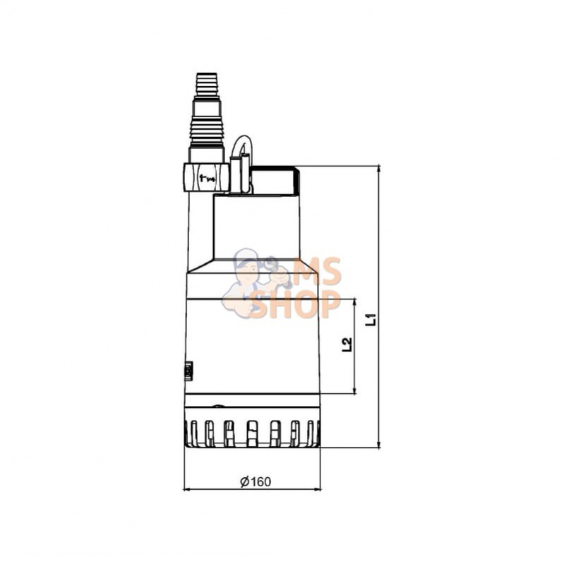 DAB60160026; DAB PUMPS; Pompe Nova up 180 M-NA; pièce detachée