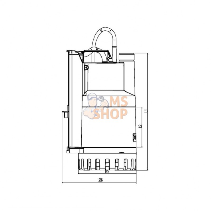 DAB60153572; DAB PUMPS; Pompe Nova up 300 M-AE; pièce detachée