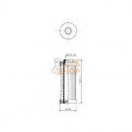 P173188; DONALDSON; Cartouche filtre hydraulique; pièce detachée