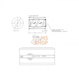 P164592; DONALDSON; Cartouche filtre hydraulique; pièce detachée