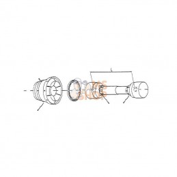 142761010; COMER; Protection CVJ T60 860 mm; pièce detachée