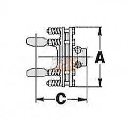 146284013; COMER; Limiteur à friction 1 3/4" 6 cann. T80; pièce detachée