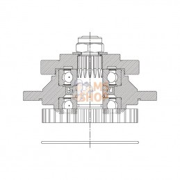 520513; COMER; Jeu de roulements complet pour barres de coupe - nouveau type; pièce detachée