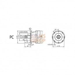 PD94708505000; COMER; Déroutement de sortie US100/160 PC; pièce detachée