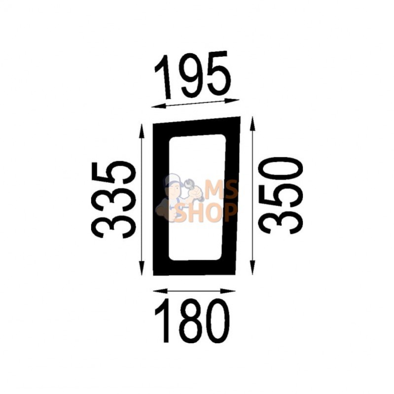 236810110040; FENDT; Pare-brise inférieur; pièce detachée