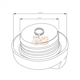 F411201060080; FENDT; Bouchon de réservoir; pièce detachée