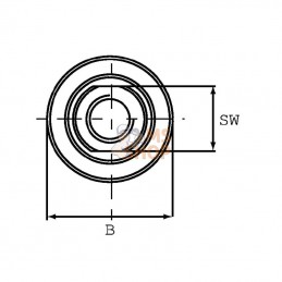 FBMB05001; FLUIDPRESS; Etrangleur 3/8 BSP; pièce detachée