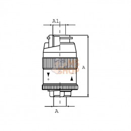 FBMB05001; FLUIDPRESS; Etrangleur 3/8 BSP; pièce detachée