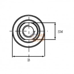 FPMU25001; FLUIDPRESS; Reduct. de deb.regl. 1 BSP; pièce detachée