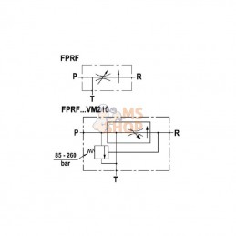 FPRF12ST; FLUIDPRESS; Régulateur de débit 3 voies 1/2 50-90; pièce detachée