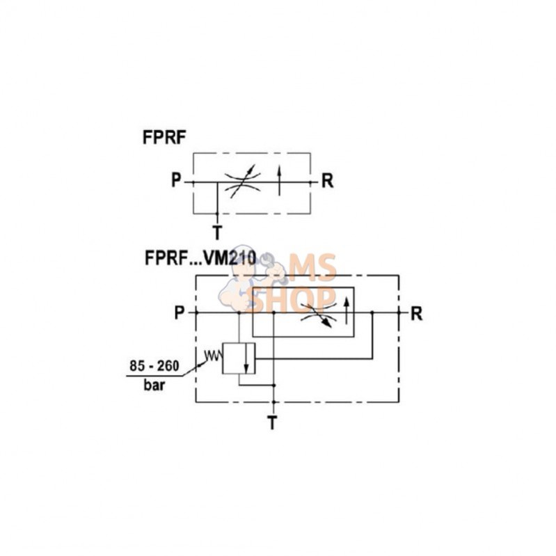 FPRF34ST; FLUIDPRESS; Régulateur de débit 3 voies 3/4 90-150; pièce detachée