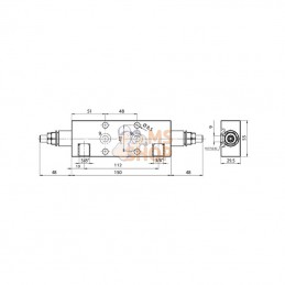 FPO50D382F35; FLUIDPRESS; Valve équilib. dble 3/8" bride; pièce detachée