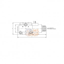 FPD13EG383AIBA; FLUIDPRESS; Valve 3/2 24VDC FP-D1-3-E-G3/8-3A-I-B-A; pièce detachée