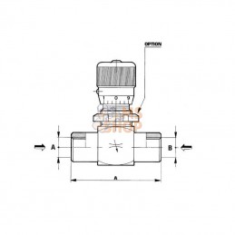 FPBN03001; FLUIDPRESS; Soupape d'accélérateur M-04-PV-P-V-1/4; pièce detachée