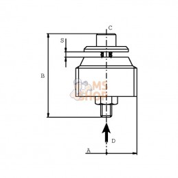 HBV05003; FLUIDPRESS; Valve de sécurité 3/8" 40L/MIN; pièce detachée