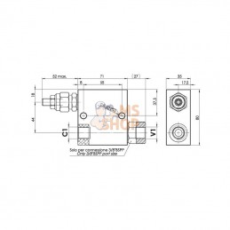 FPSQD05001; FLUIDPRESS; Soupape de séquence 3/8; pièce detachée